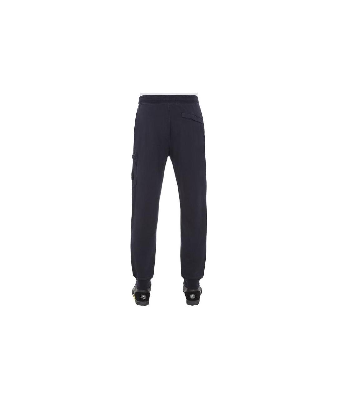 STONE ISLAND Темно-синие повседневные брюки, фото 2
