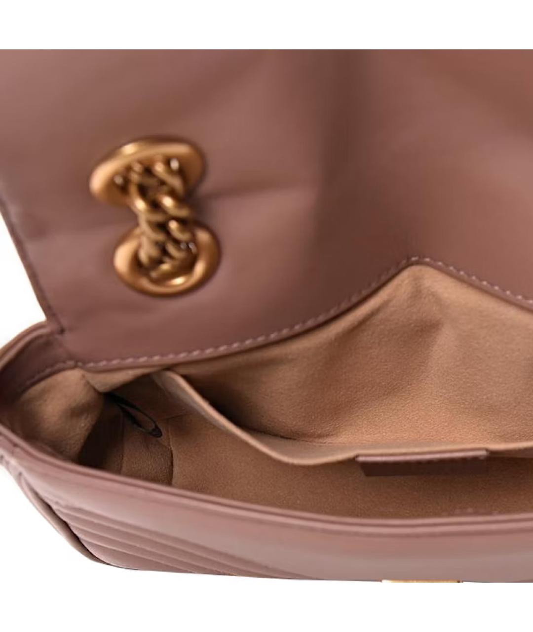 GUCCI Розовая кожаная сумка через плечо, фото 3