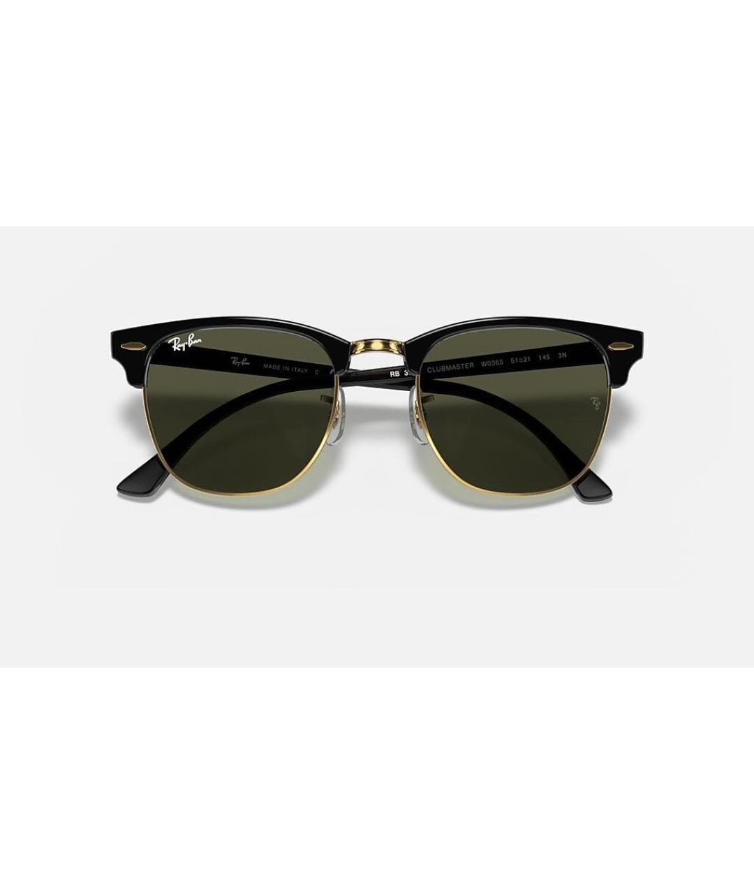 RAY BAN Черные пластиковые солнцезащитные очки, фото 3