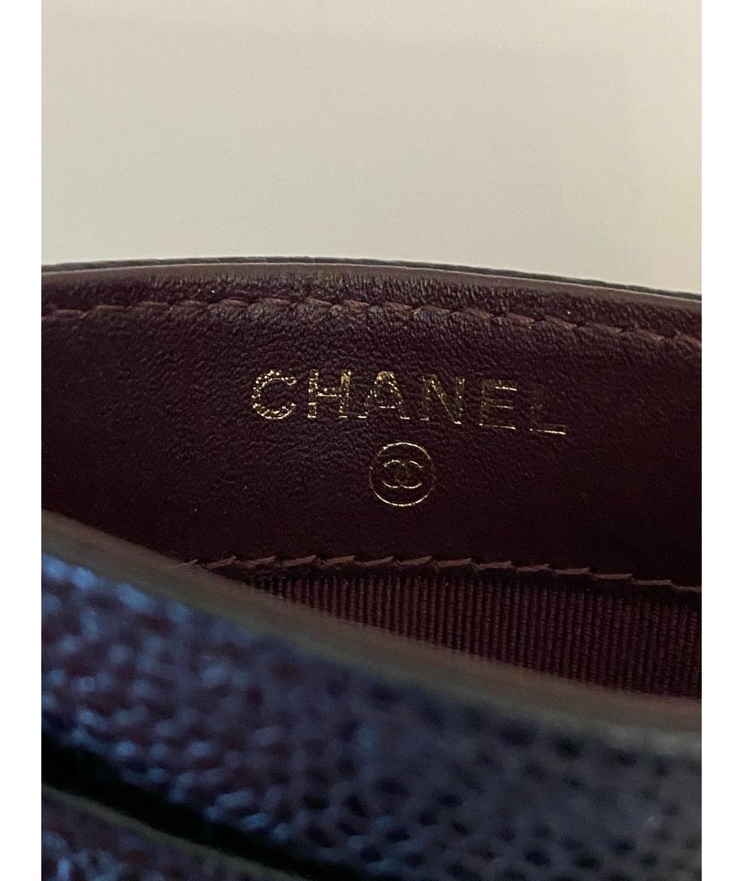 CHANEL Черный кожаный кардхолдер, фото 4