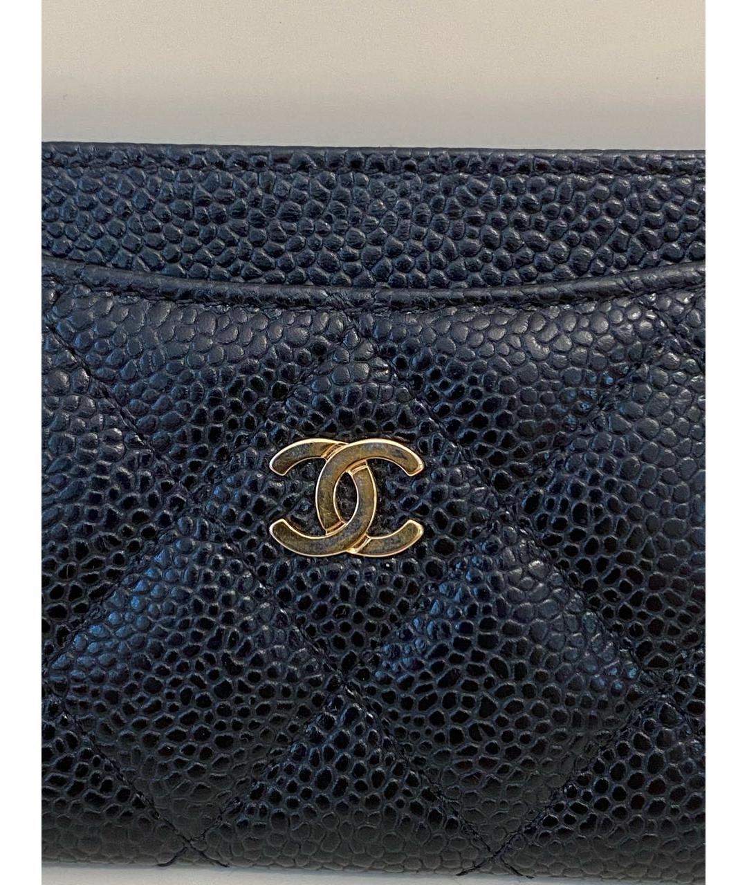 CHANEL Черный кожаный кардхолдер, фото 2