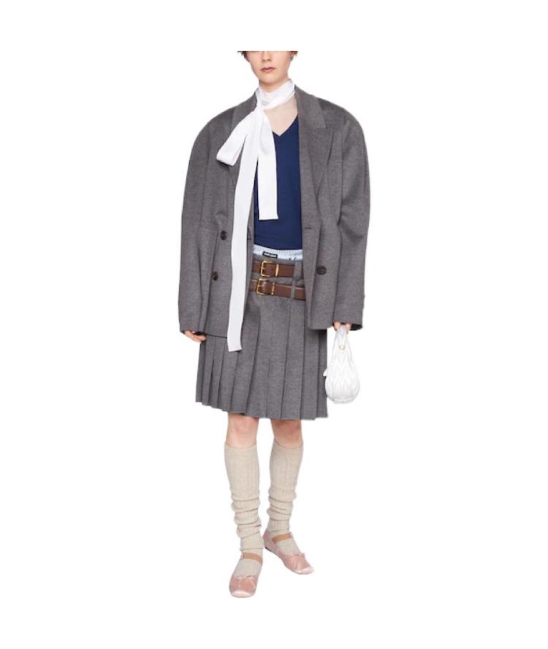 MIU MIU Темно-синий джемпер / свитер, фото 2