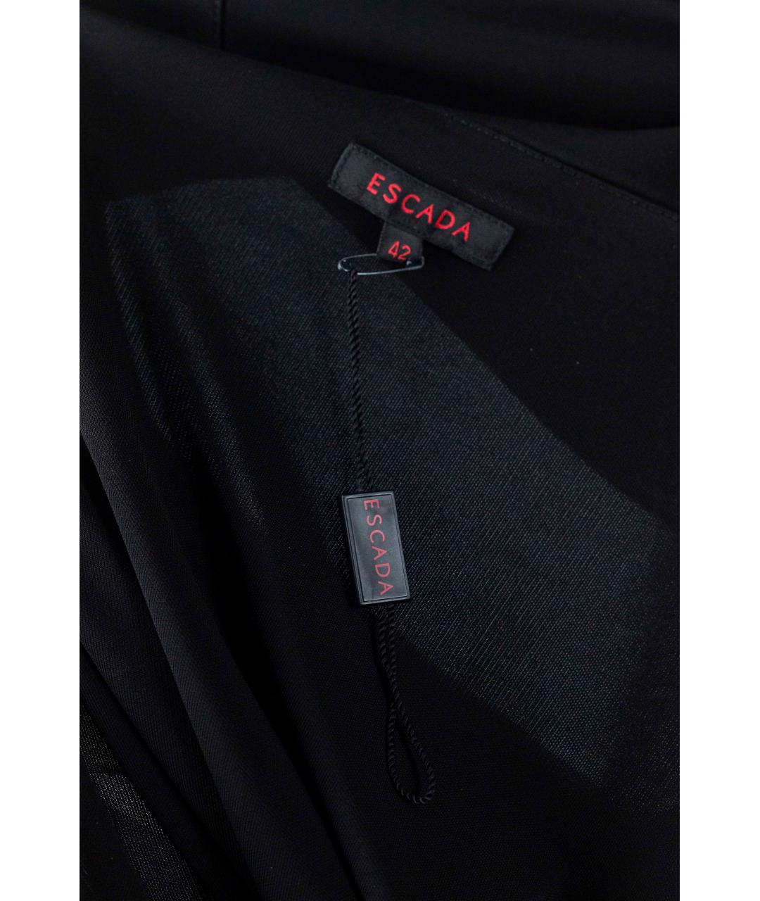 ESCADA Черное ацетатное коктейльное платье, фото 3