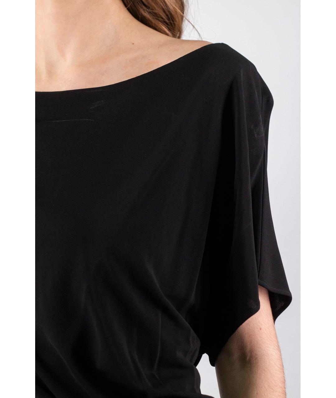ESCADA Черное ацетатное коктейльное платье, фото 8