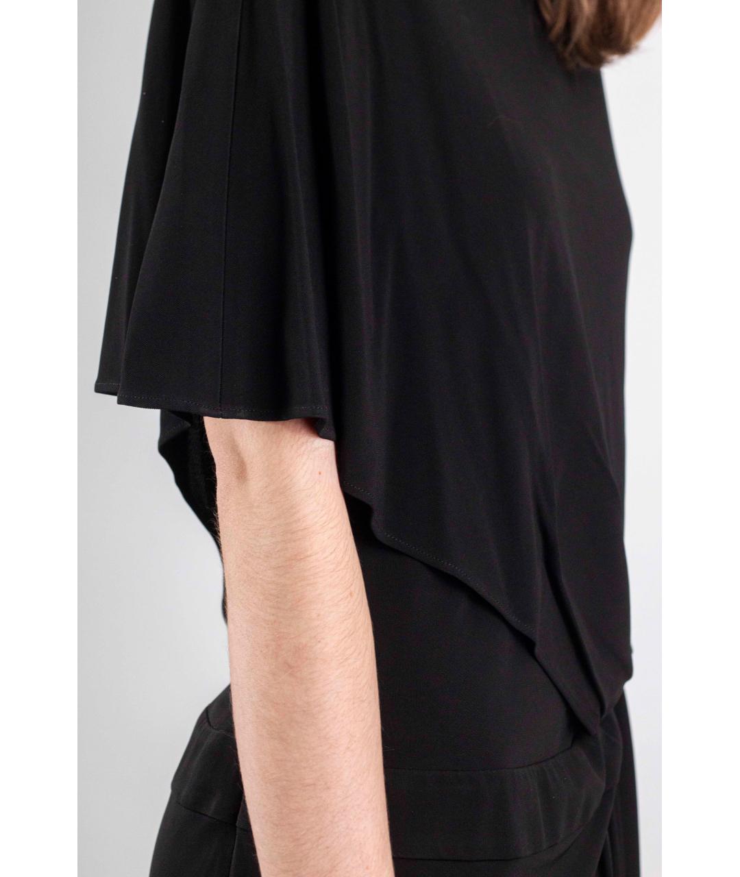 ESCADA Черное ацетатное коктейльное платье, фото 5
