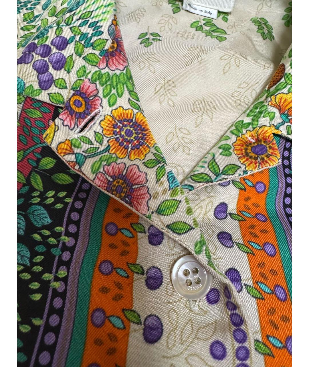 GUCCI Зеленая шелковая рубашка/блузка, фото 4