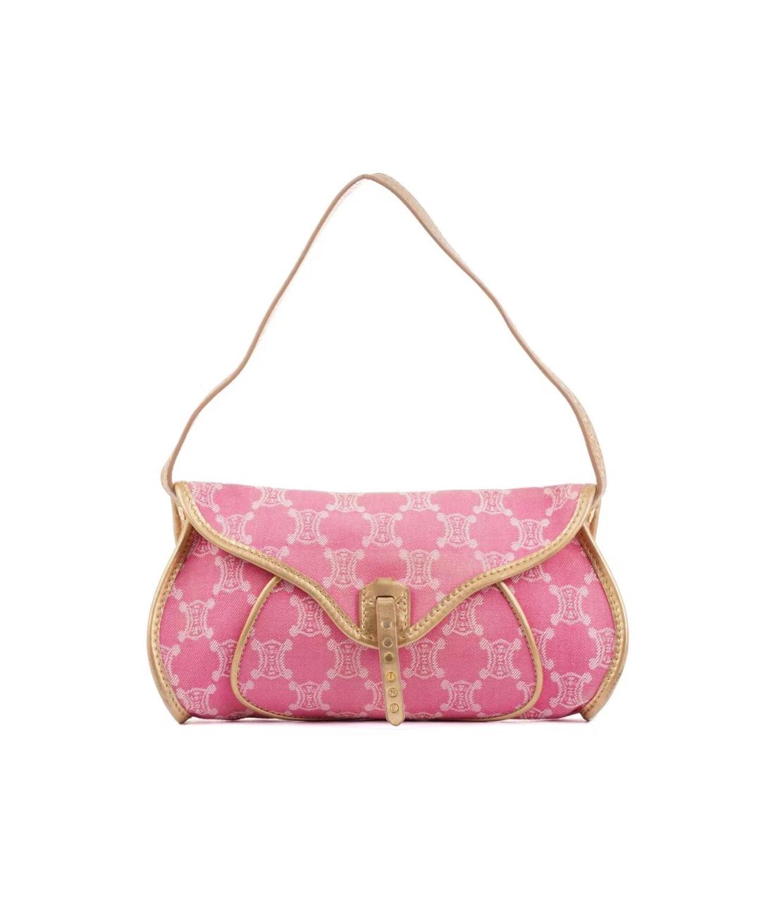 CELINE Розовая деним сумка через плечо, фото 1