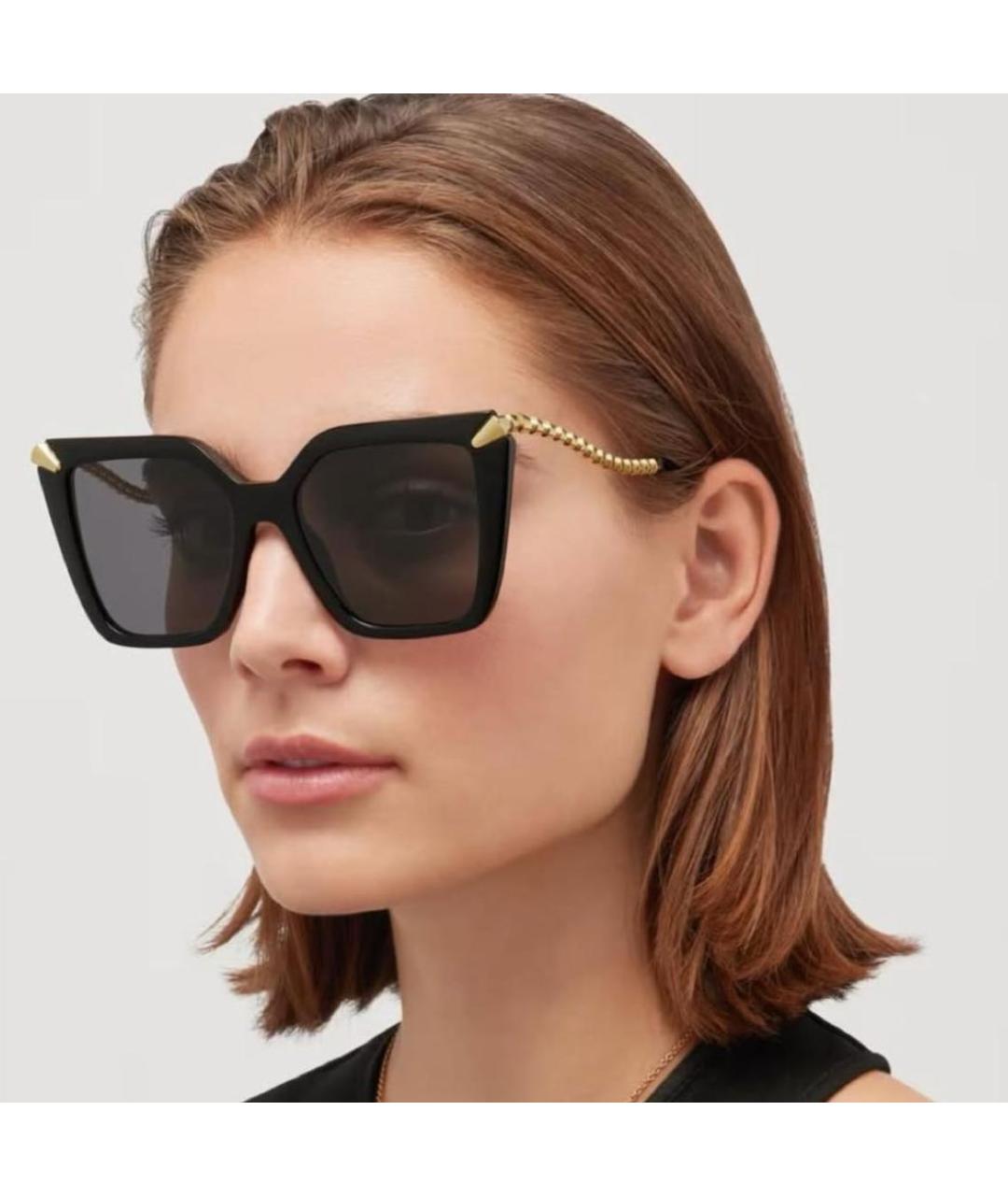 BVLGARI Черные солнцезащитные очки, фото 5