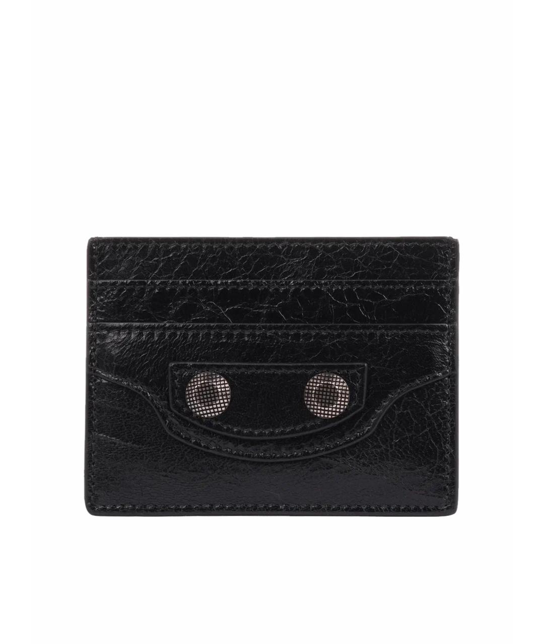 BALENCIAGA Черный кожаный кардхолдер, фото 1