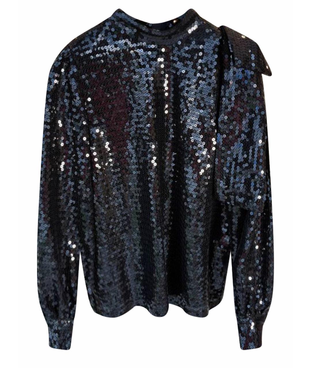 MSGM Черная полиэстеровая блузы, фото 1