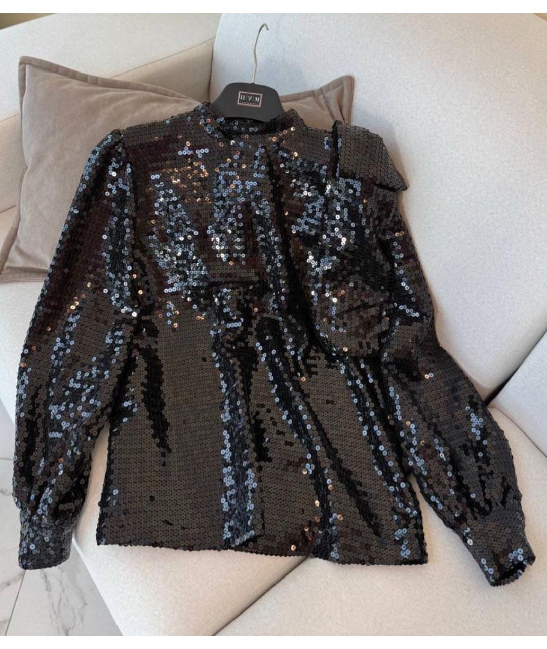 MSGM Черная полиэстеровая блузы, фото 5