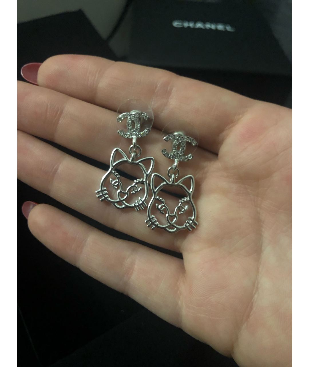 CHANEL PRE-OWNED Серебряные металлические серьги, фото 5
