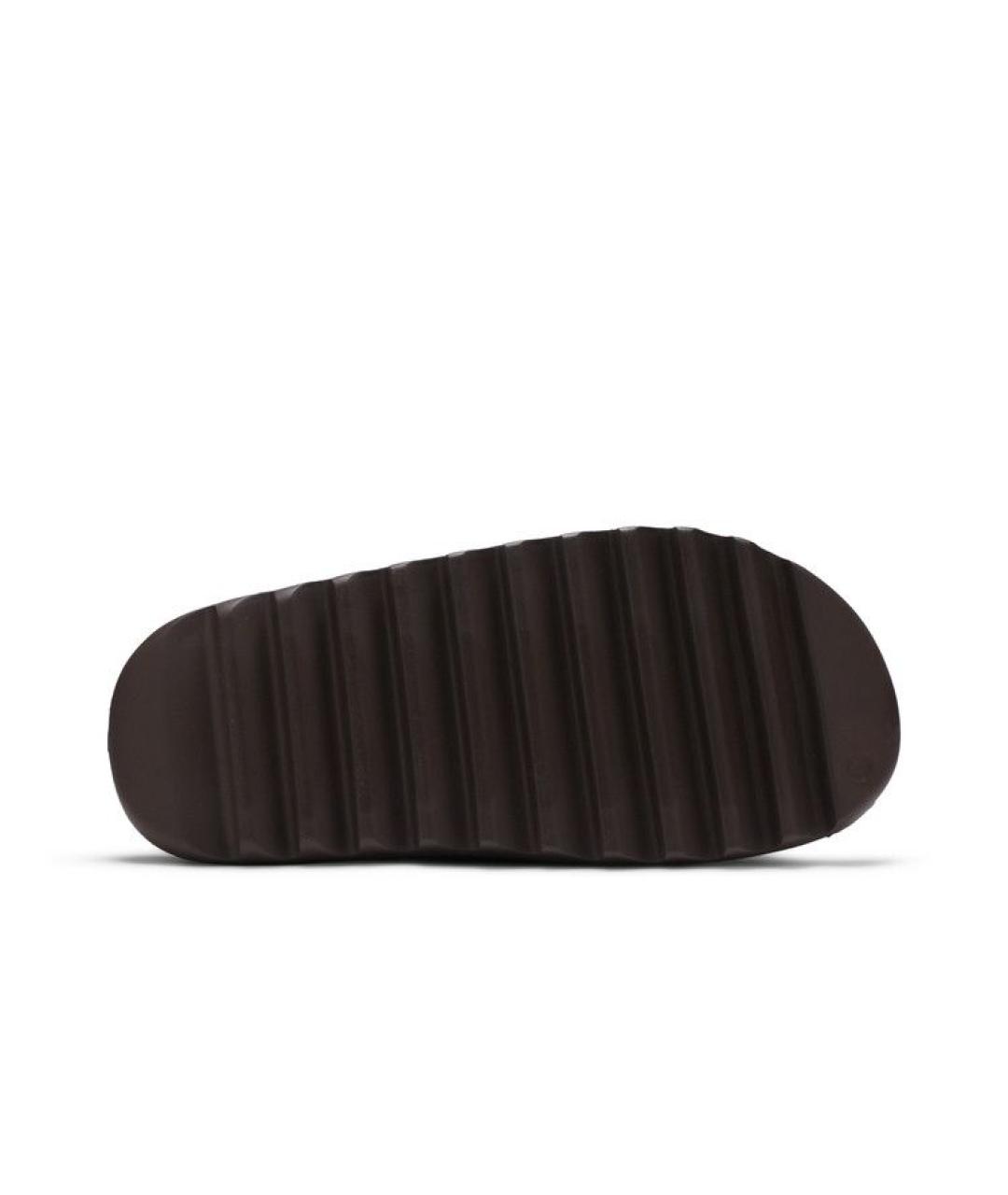 ADIDAS YEEZY Коричневые шлепанцы, фото 4