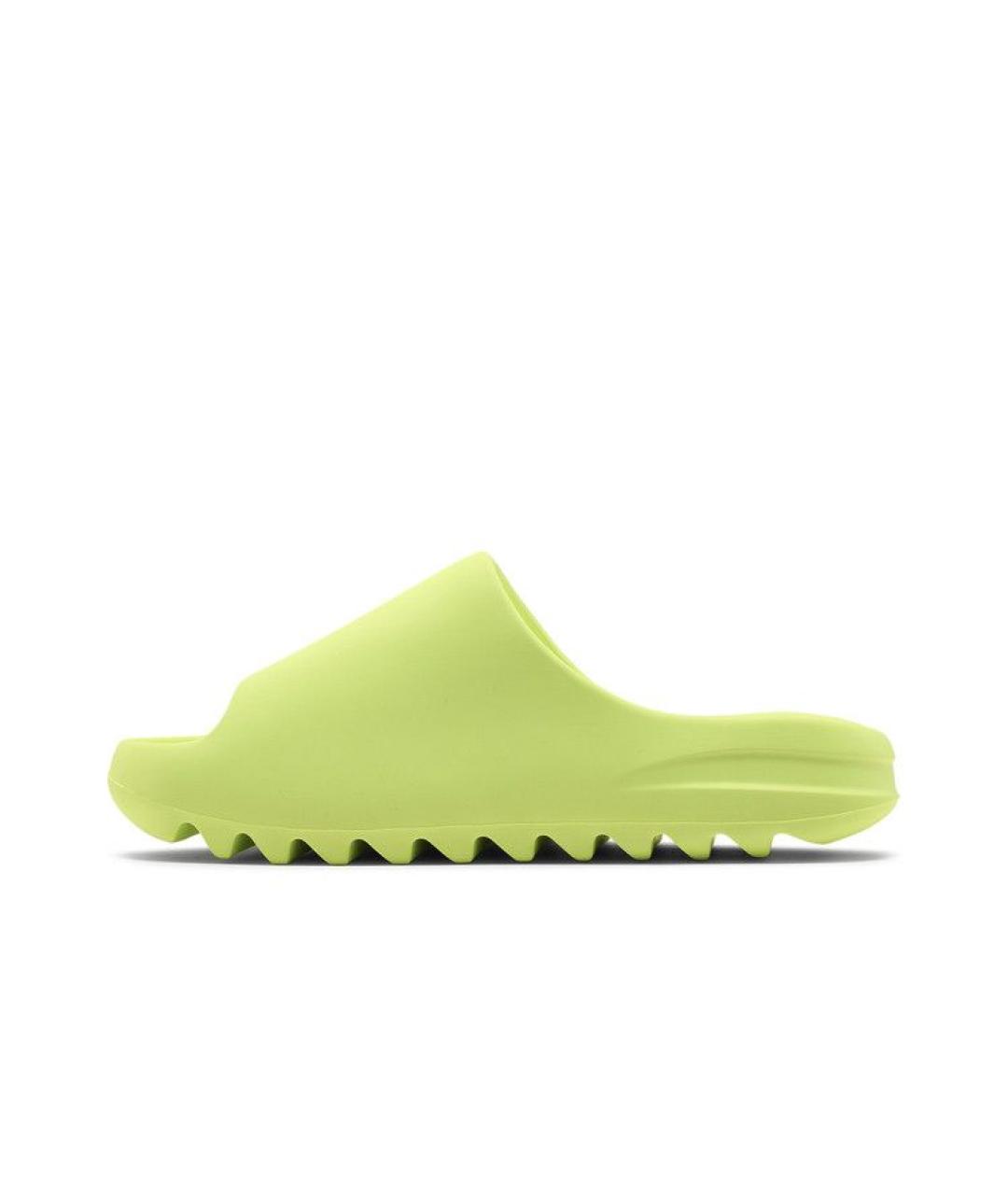 ADIDAS YEEZY Салатовые шлепанцы, фото 3
