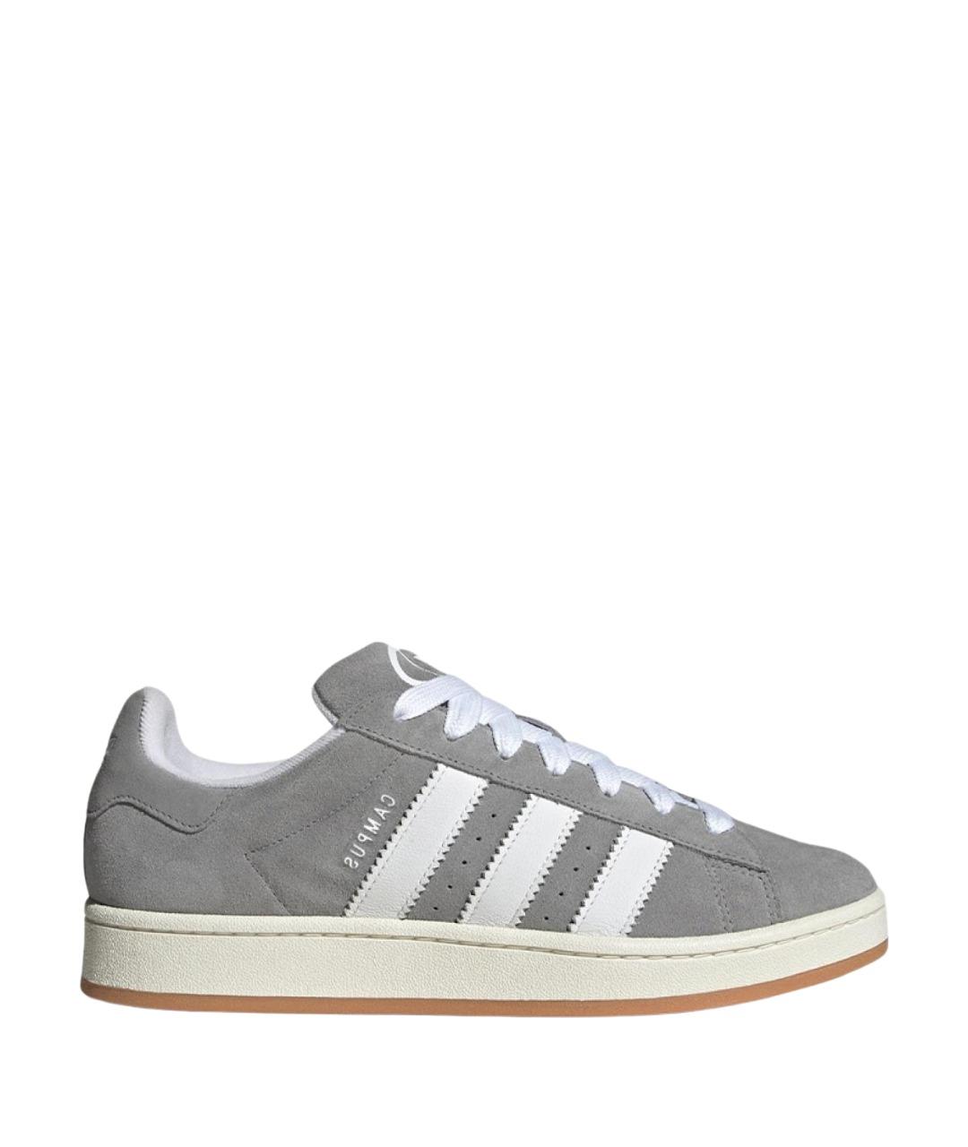 ADIDAS Серые замшевые низкие кроссовки / кеды, фото 1