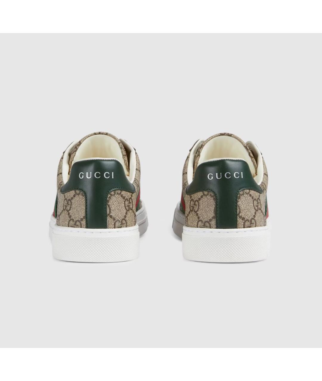 GUCCI Бежевые кеды, фото 4