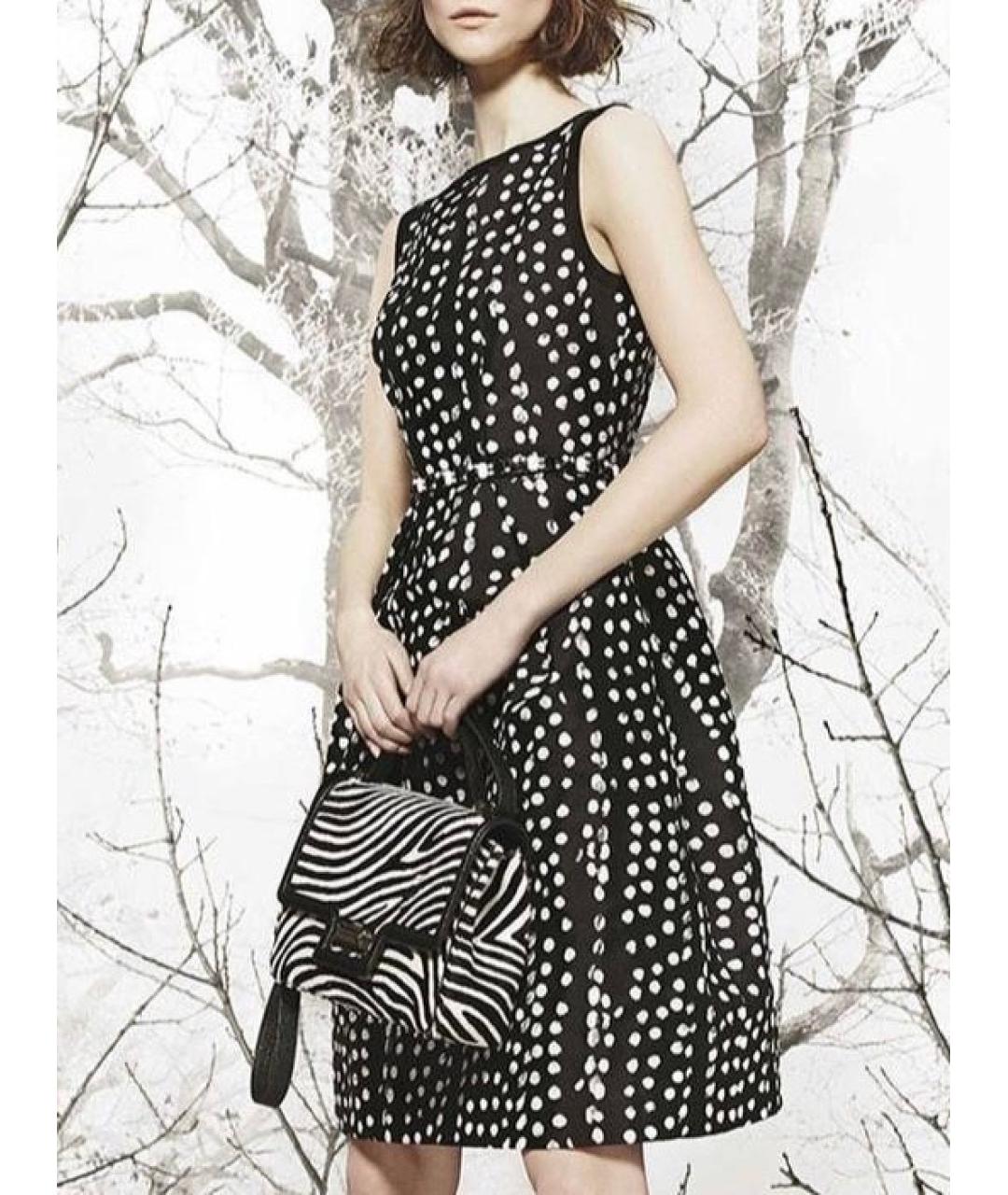 MAX MARA Черное хлопковое коктейльное платье, фото 6