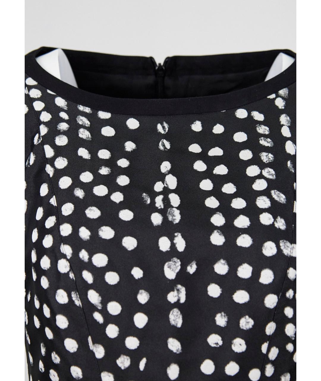 MAX MARA Черное хлопковое коктейльное платье, фото 4