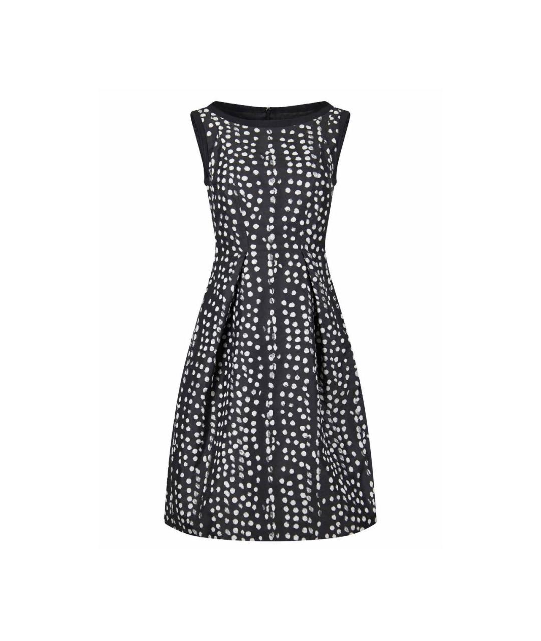 MAX MARA Черное хлопковое коктейльное платье, фото 1
