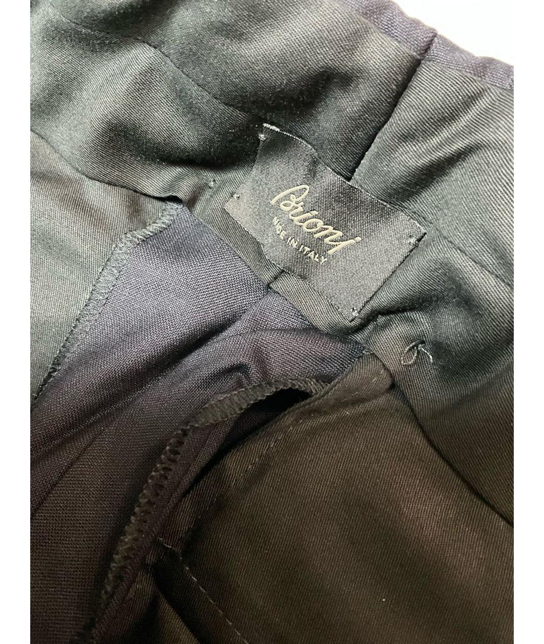 BRIONI Синие шерстяные классические брюки, фото 6
