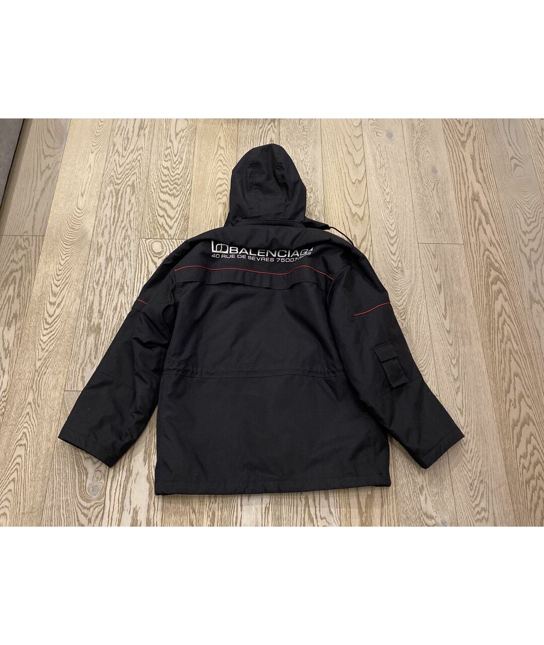 BALENCIAGA Черная полиэстеровая куртка, фото 2