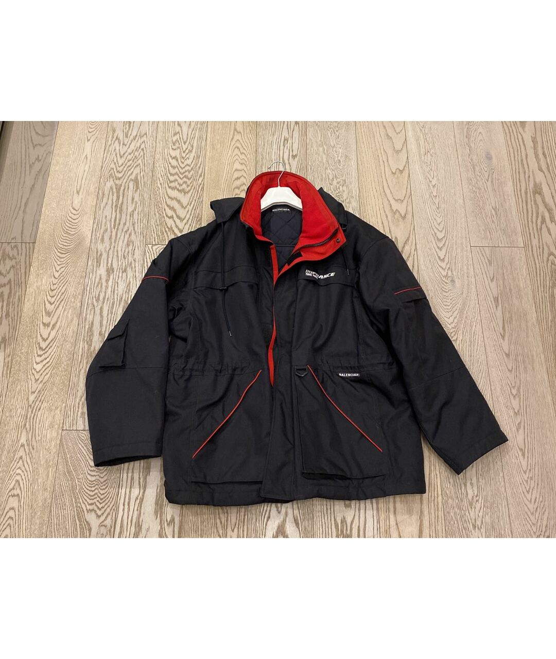 BALENCIAGA Черная полиэстеровая куртка, фото 6