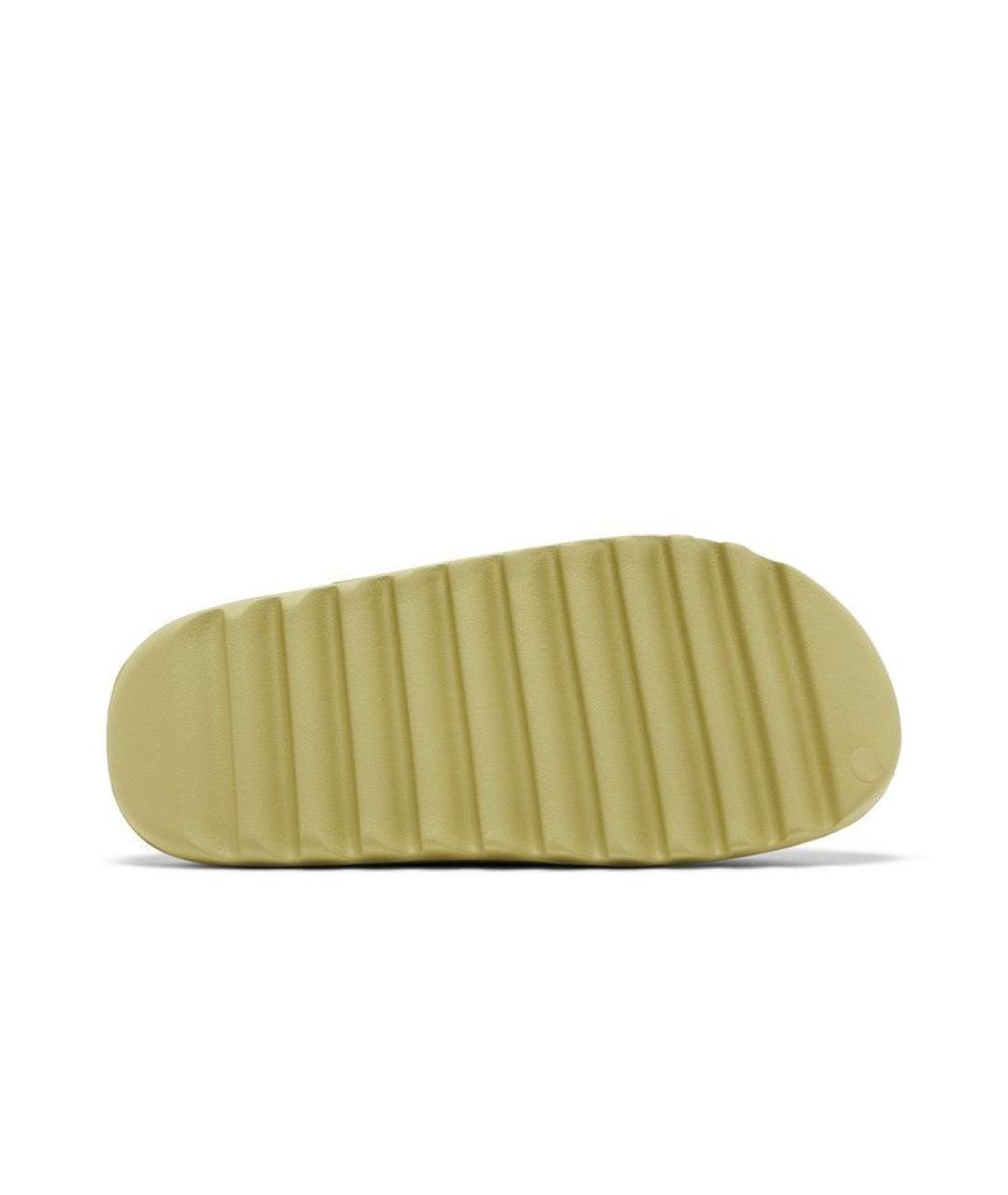 ADIDAS YEEZY Салатовые шлепанцы, фото 4