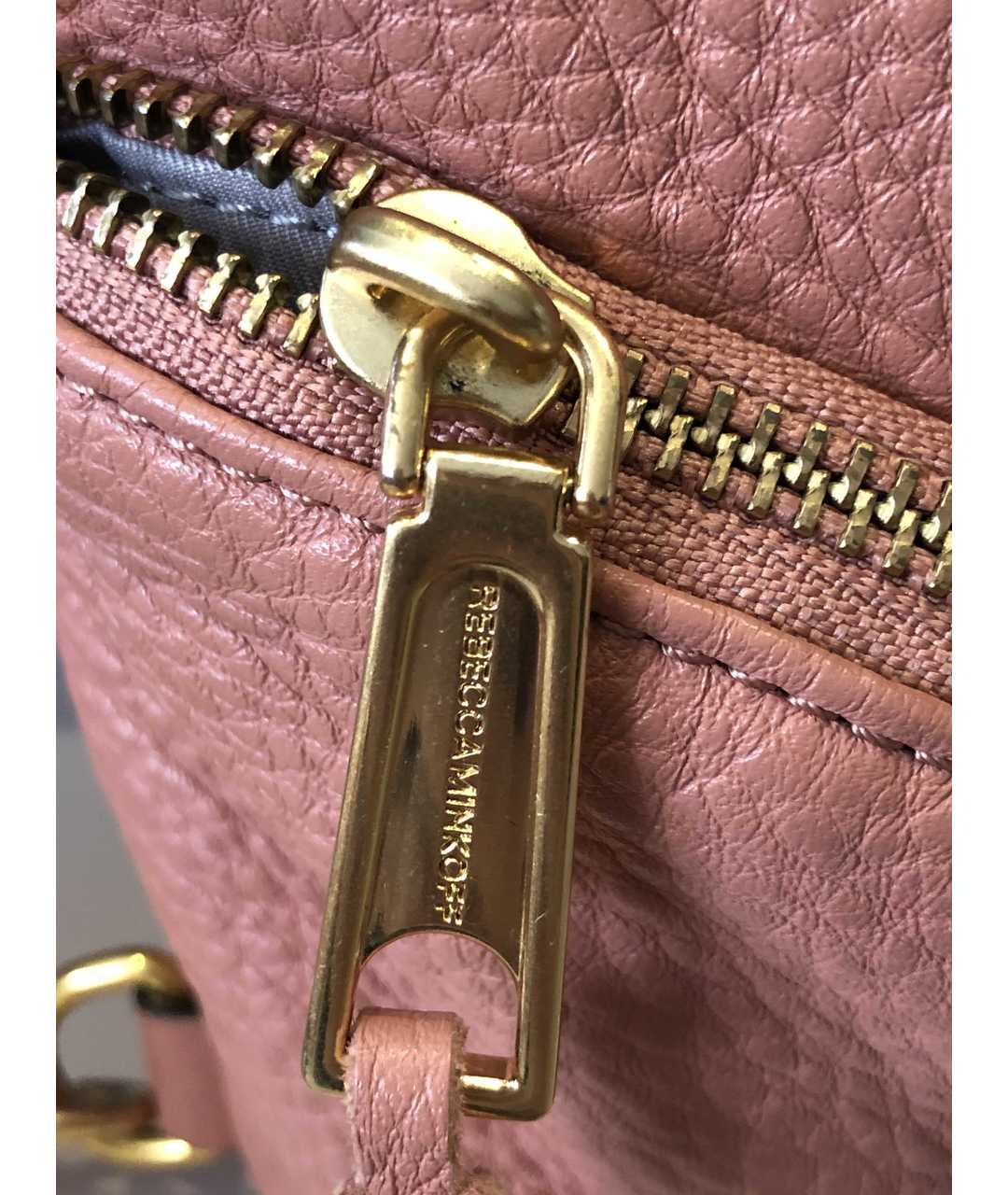 REBECCA MINKOFF Розовый кожаный рюкзак, фото 5