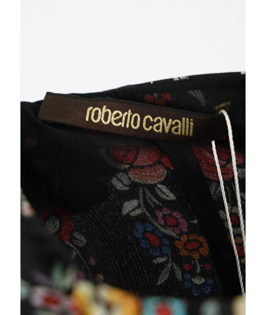 ROBERTO CAVALLI Мульти шелковое повседневное платье, фото 3