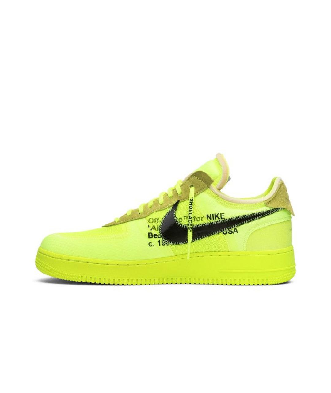 NIKE Салатовые низкие кроссовки / кеды, фото 3