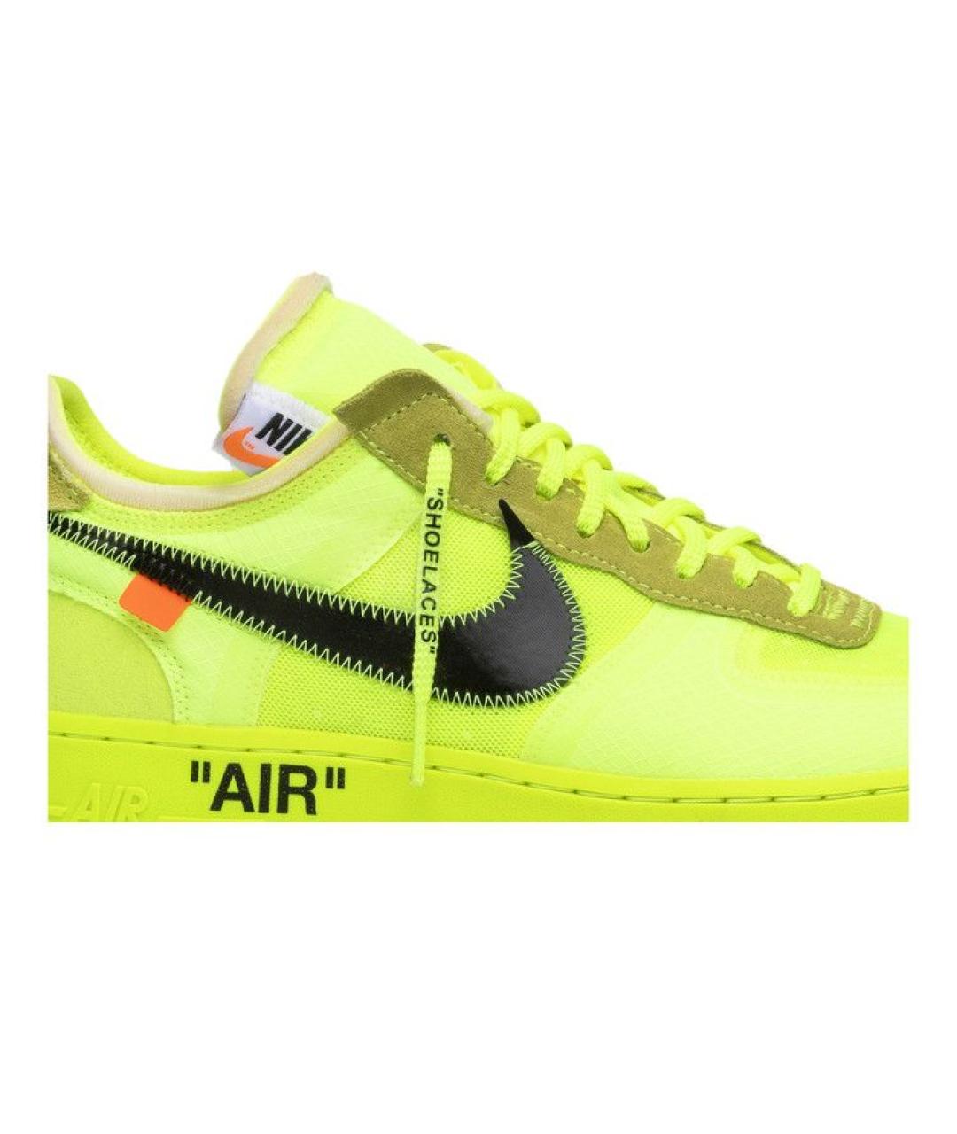 NIKE Салатовые низкие кроссовки / кеды, фото 2