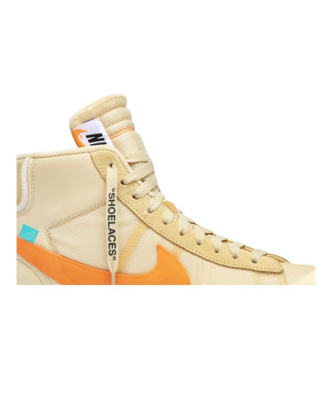 NIKE Бежевые высокие кроссовки / кеды, фото 2