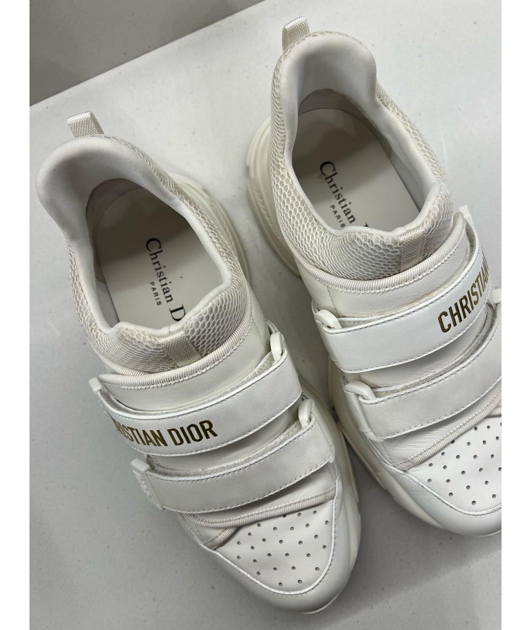 CHRISTIAN DIOR Белые кожаные кроссовки, фото 3
