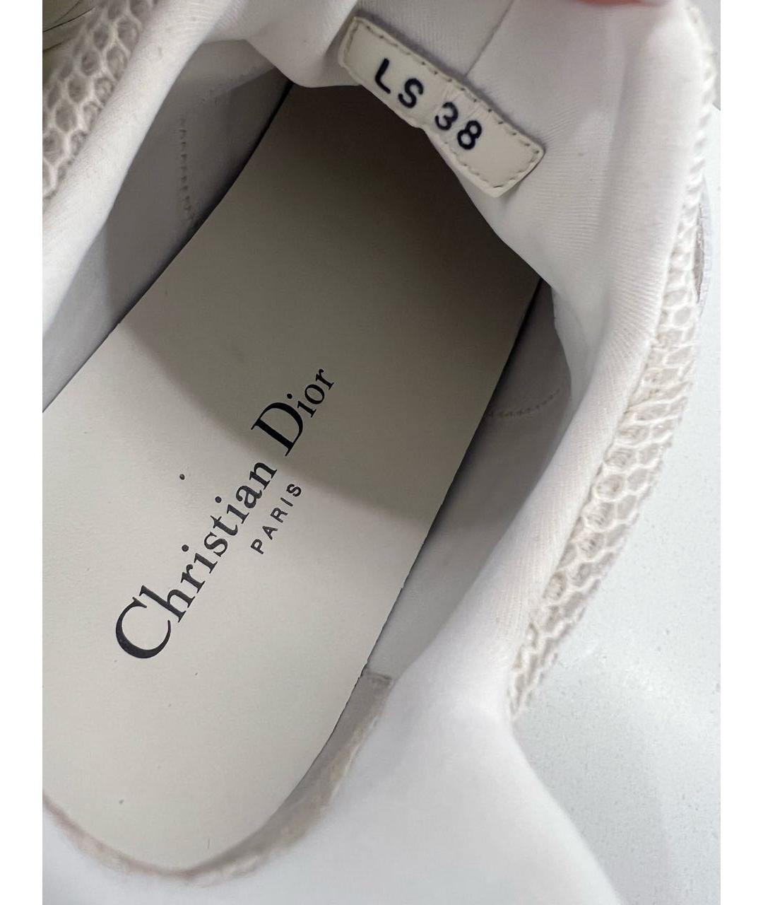 CHRISTIAN DIOR Белые кожаные кроссовки, фото 7