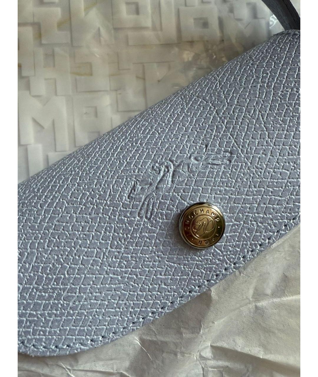 LONGCHAMP Голубая сумка с короткими ручками, фото 4