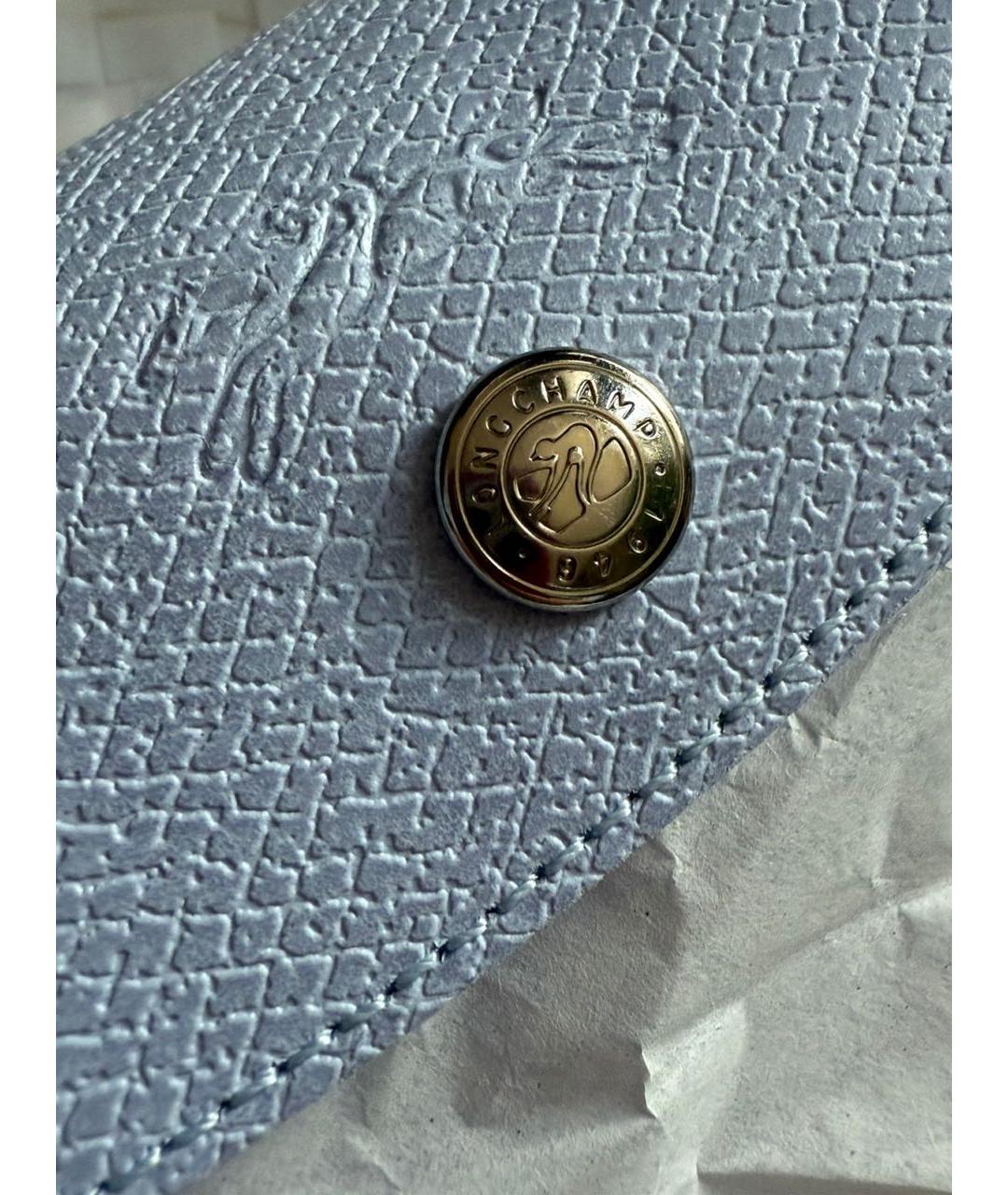 LONGCHAMP Голубая сумка с короткими ручками, фото 5