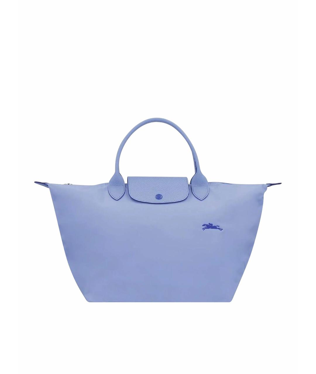 LONGCHAMP Голубая сумка с короткими ручками, фото 1