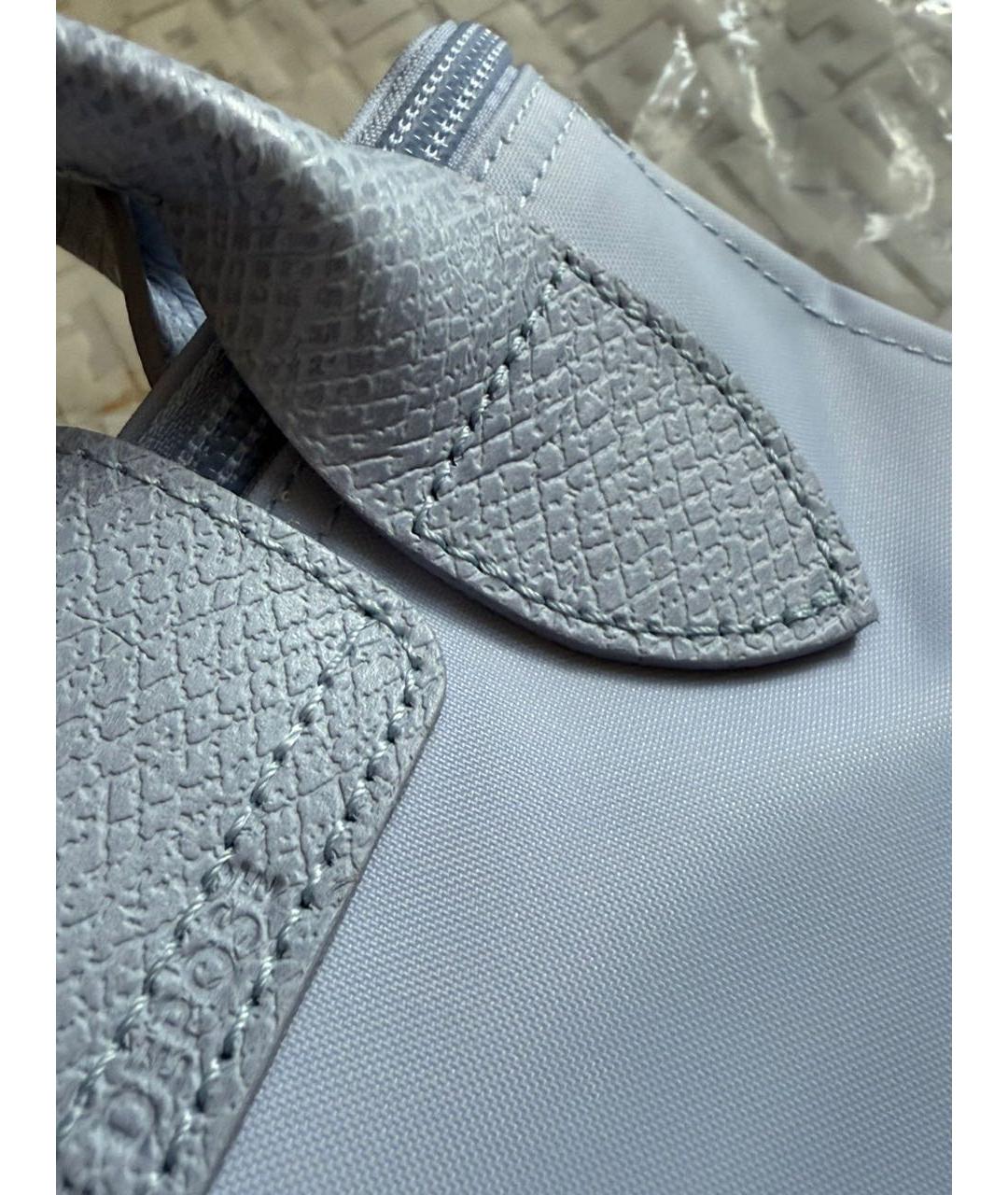 LONGCHAMP Голубая сумка с короткими ручками, фото 6