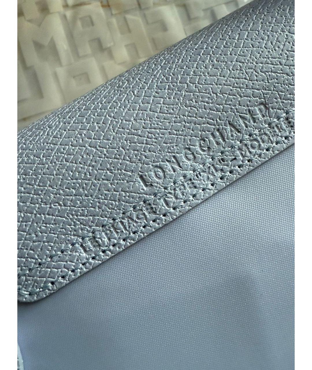 LONGCHAMP Голубая сумка с короткими ручками, фото 3