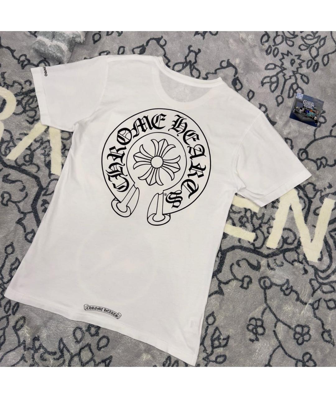 CHROME HEARTS Белая хлопковая футболка, фото 2