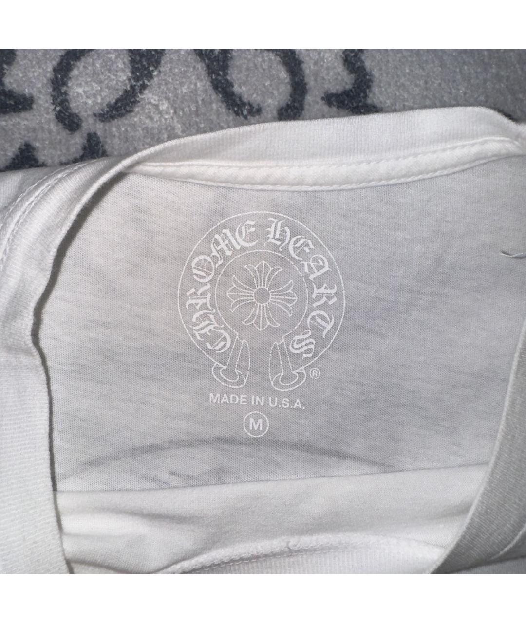 CHROME HEARTS Белая хлопковая футболка, фото 5