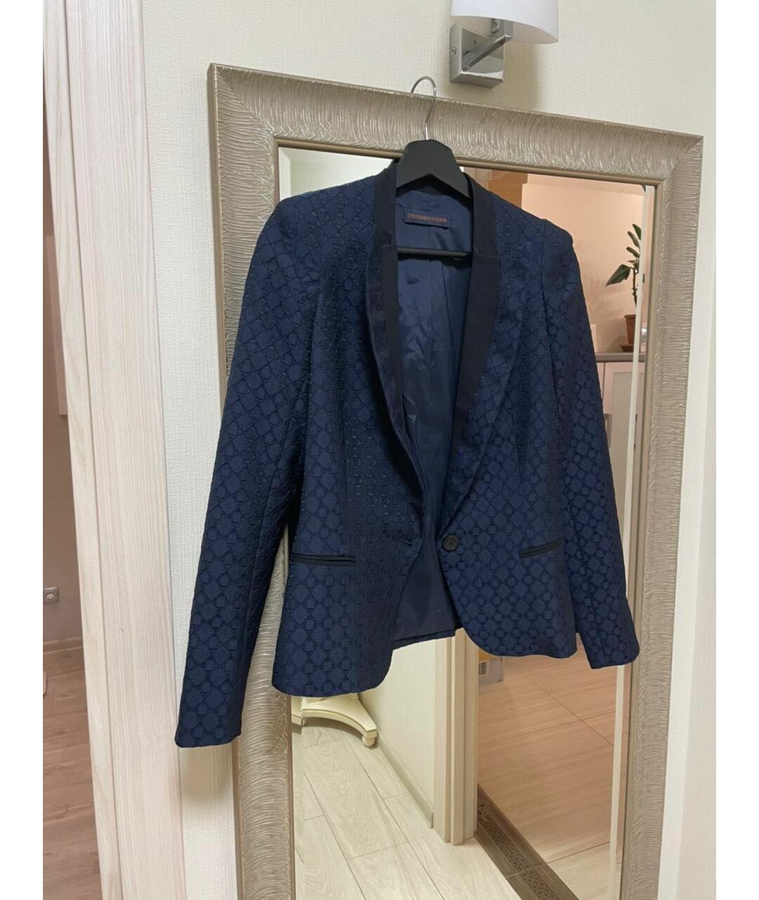 TRUSSARDI Синий хлопковый жакет/пиджак, фото 4