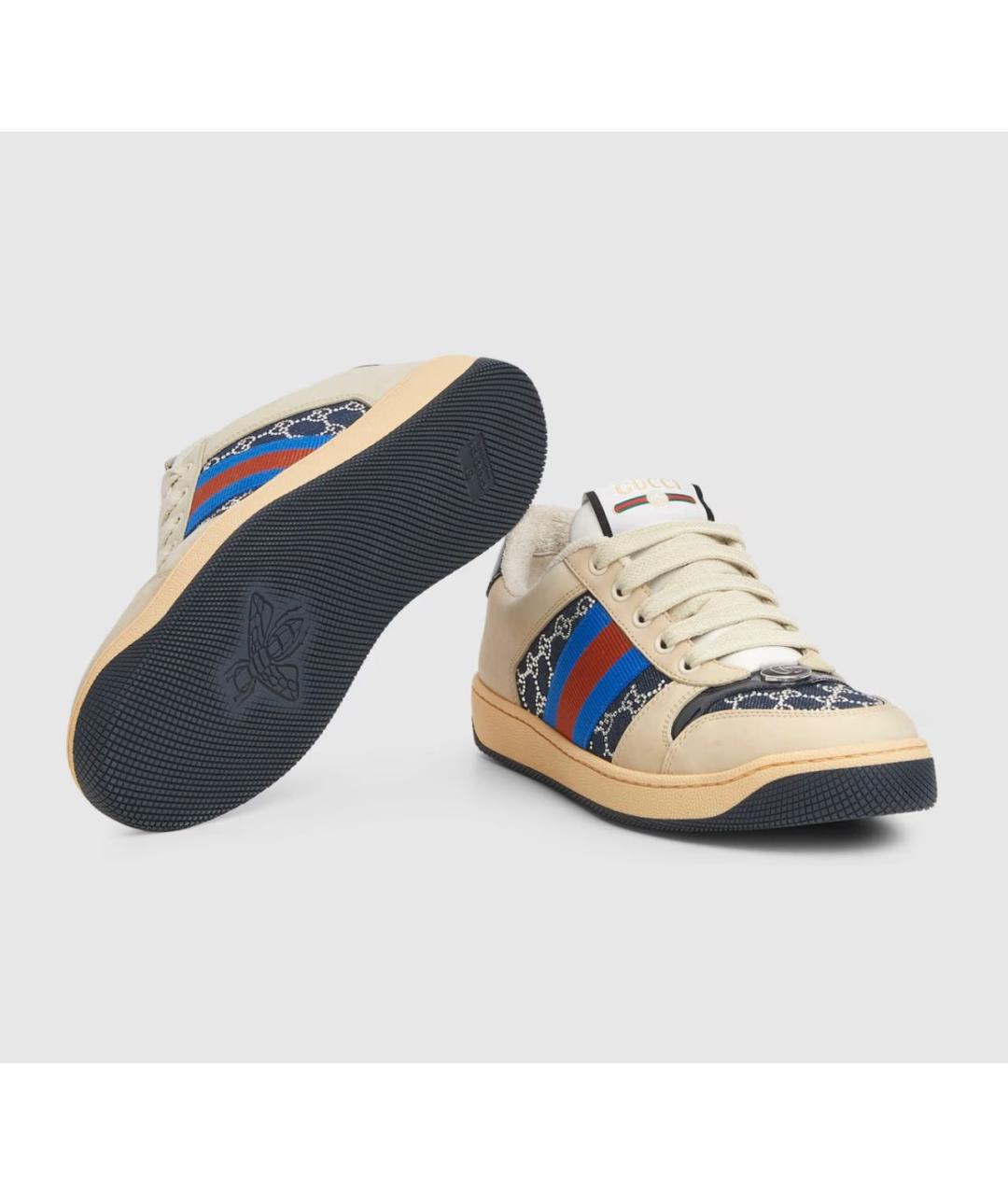 GUCCI Бежевые кроссовки, фото 6