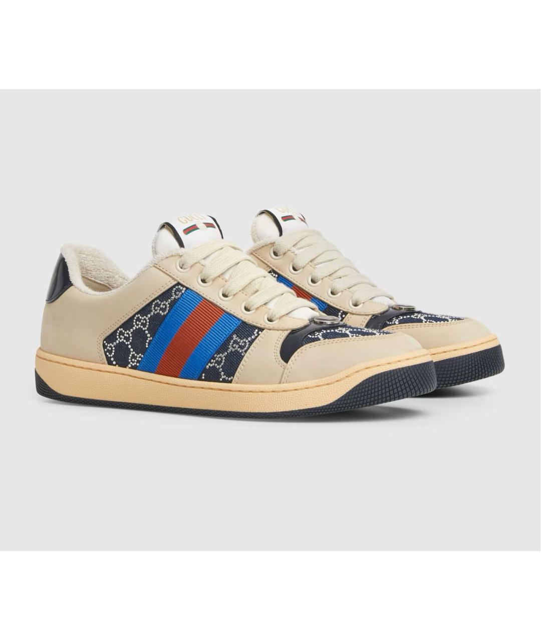 GUCCI Бежевые кроссовки, фото 2