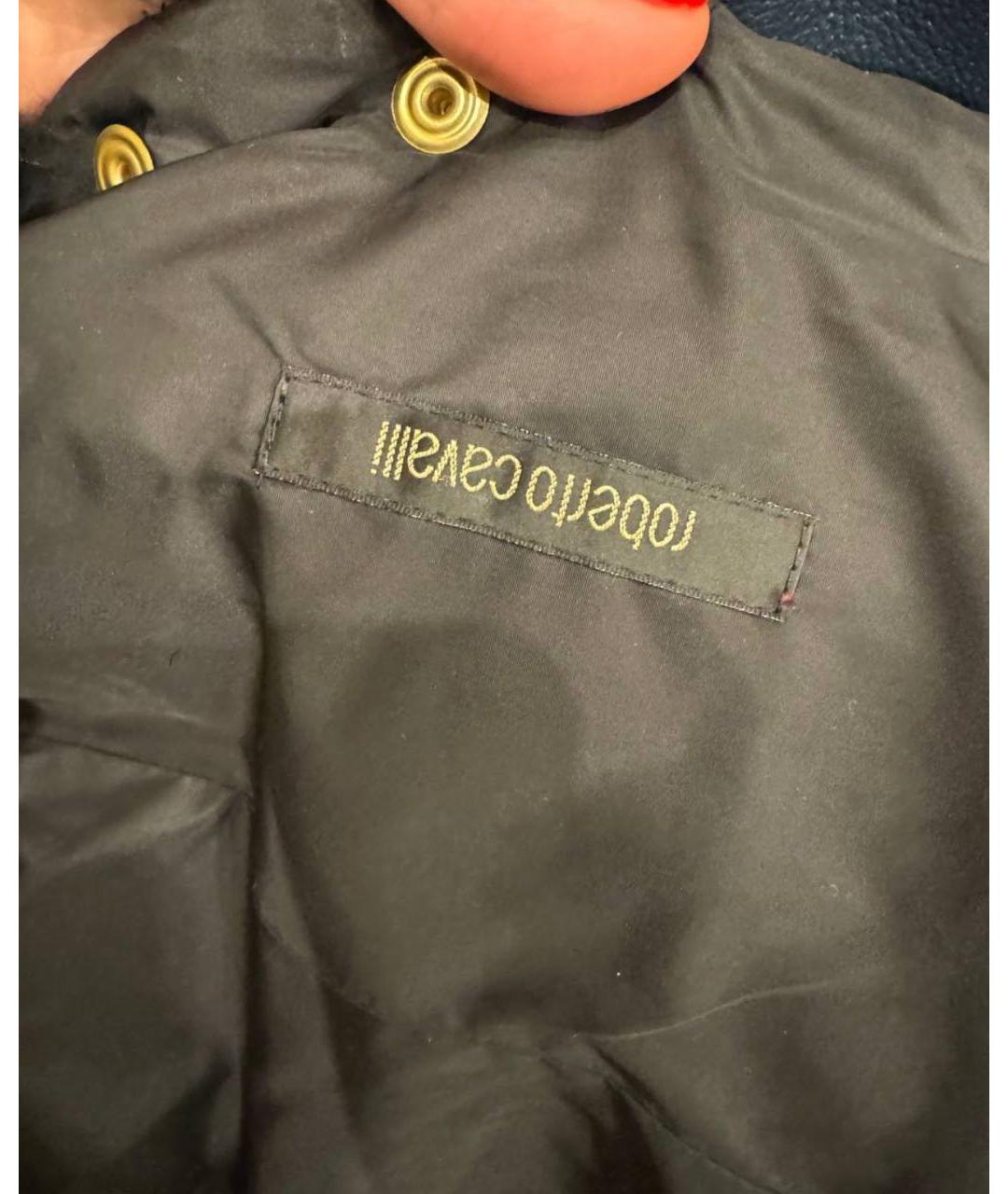 ROBERTO CAVALLI Черное пальто, фото 3