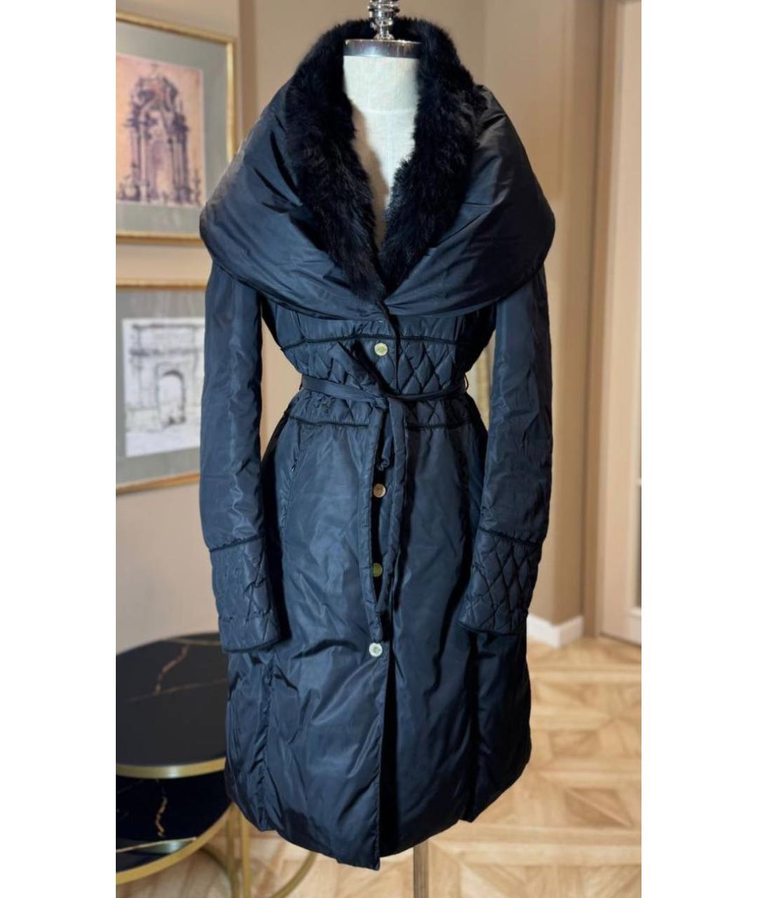 ROBERTO CAVALLI Черное пальто, фото 7