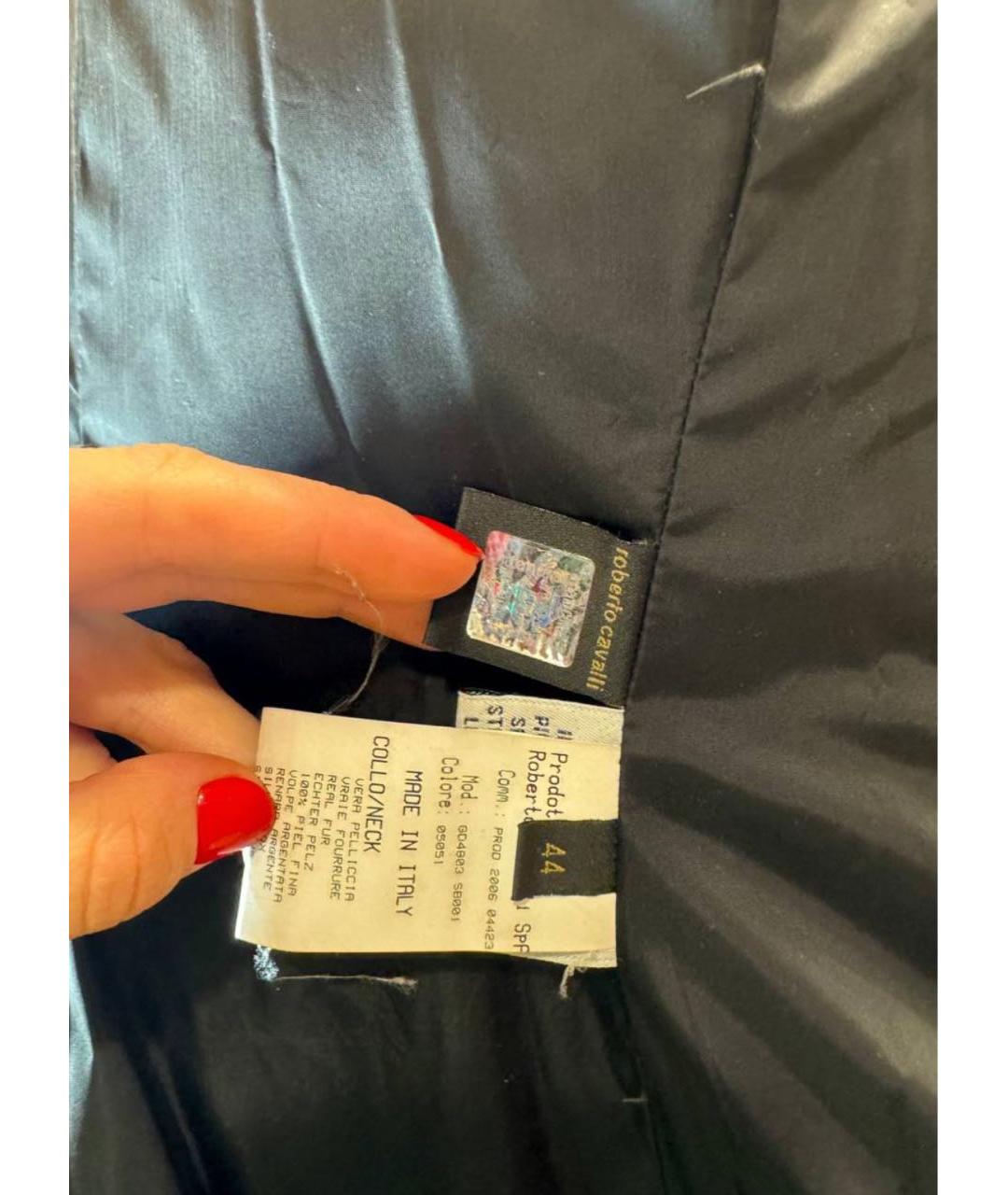 ROBERTO CAVALLI Черное пальто, фото 4