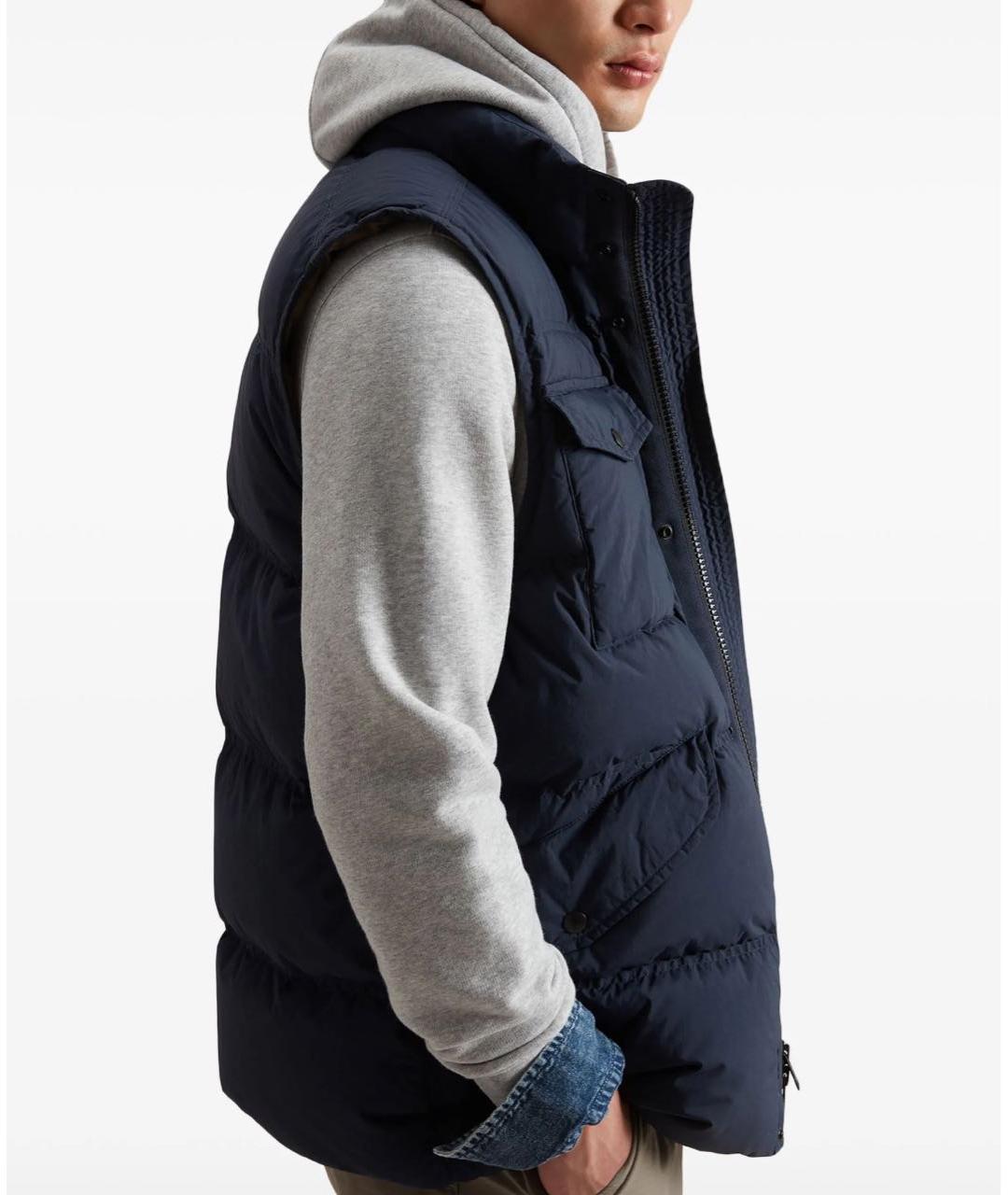 WOOLRICH Темно-синий жилет, фото 4