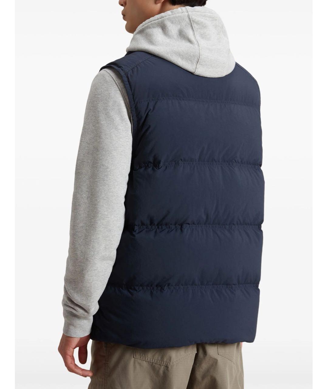 WOOLRICH Темно-синий жилет, фото 3