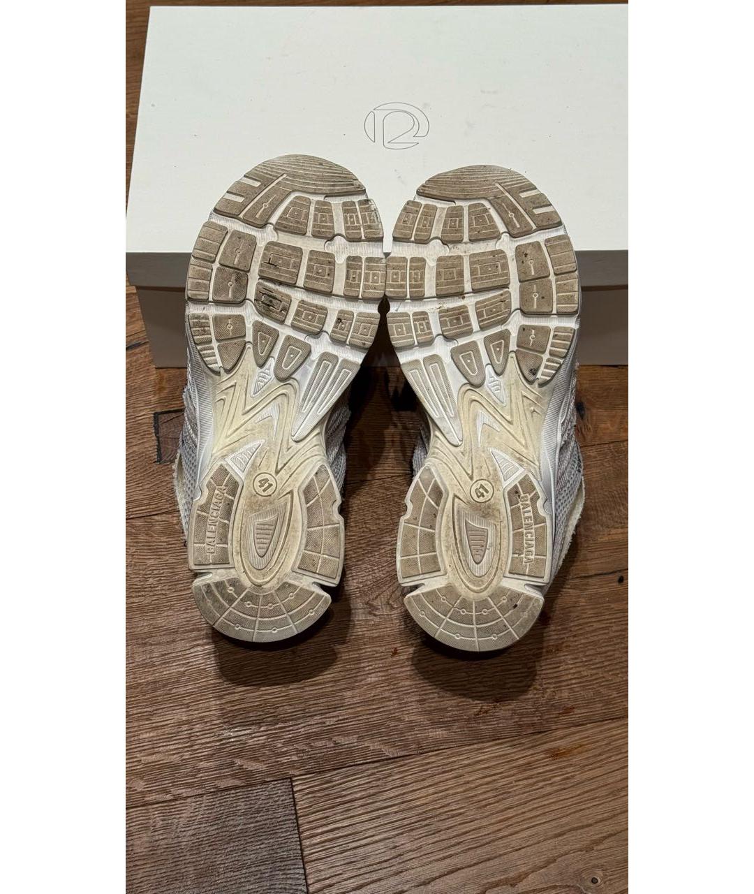 BALENCIAGA Серые текстильные низкие кроссовки / кеды, фото 5